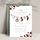 Search for texas baby shower invitations Western