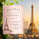 Search for eiffel tower sweet 16 invitations Glitter
