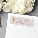Search for gold logo return address labels Chic