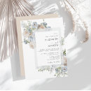 Search for dusty blue and pink wedding invitations Botanical