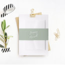 Search for green invitation belly bands Modern