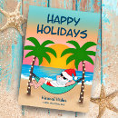 Search for palm tree christmas cards Santa