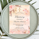 Search for butterfly christening invitations Floral