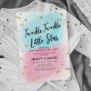 Search for star gender reveal invitations Gold stars
