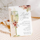 Search for champagne glass bridal shower invitations Floral