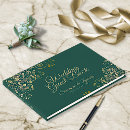 Search for emerald green guest books Chic