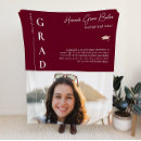 Search for graduation photo fleece blankets Simple