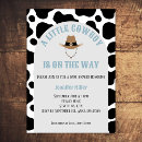 Search for cow print baby shower invitations Rodeo