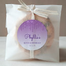 Search for glitter round stickers Purple