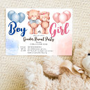 Search for teddy bear gender reveal invitations Baby shower
