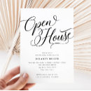 Search for open house birthday invitations Black