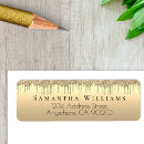 Search for glitter return address labels Metallic