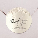Search for 60th birthday thank you stickers Elegant