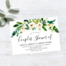 Search for all white bridal shower invitations Flowers