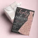 Search for black pink rose gold glitter invitations Modern