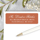 Search for classic monogram return address labels Typography