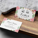 Search for eyelash business cards Salon