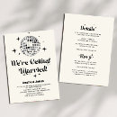 Search for vintage typography wedding invitations Retro