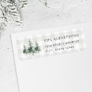 Search for pine trees return address labels Evergreen