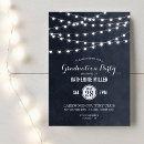 Search for string lights graduation invitations Watercolor