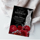 Search for red and black 21st birthday invitations Flowers