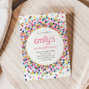 Search for glitter confetti birthday invitations Trendy