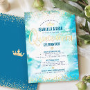 Search for blue gold quinceanera invitations Mexican spanish latina