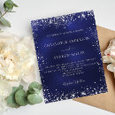 Search for starry night party invitations Navy blue