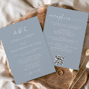 Search for black white blue wedding invitations Modern elegant