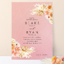 Search for blush and coral wedding invitations Watercolor floral
