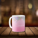 Search for pink bling mugs Girly