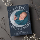 Search for moon birth announcement cards New baby