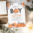 Search for halloween baby boy shower invitations Orange