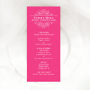Search for hot pink menus Elegant