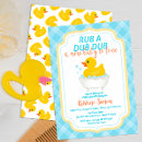 Search for rub a dub dub invitations Gender neutral