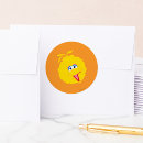 Search for round bird stickers Sesame street