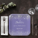 Search for purple sweet 16 plates Silver