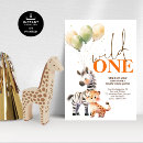 Search for leopard 1st birthday invitations Modern