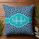 Search for teal and navy cushions White