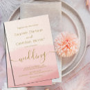 Search for unique beach wedding invitations Rose gold