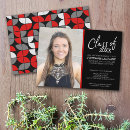 Search for red black graduation invitations Graduate