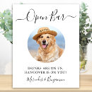 Search for us open posters Elegant calligraphy