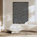 Search for wavy pattern posters Black and white