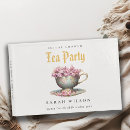 Search for bridal shower guest books Tea party
