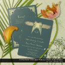 Search for green butterflies wedding invitations Elegant