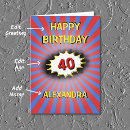 Search for over the hill 40th birthday cards Age