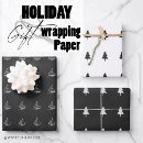 Search for white and black christmas wrapping paper Simple