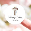 Search for happy easter tag stickers Watercolor