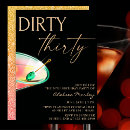 Search for dirty thirty gold birthday invitations Glitter