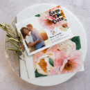 Search for pink and orange wedding save the dates For her